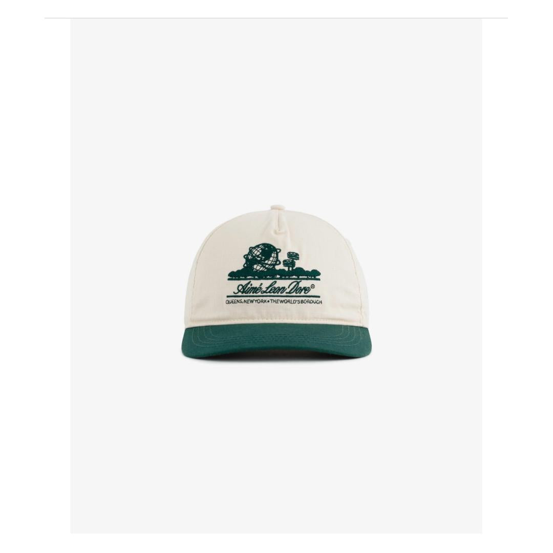 Aime leon dore hat (cream/green)