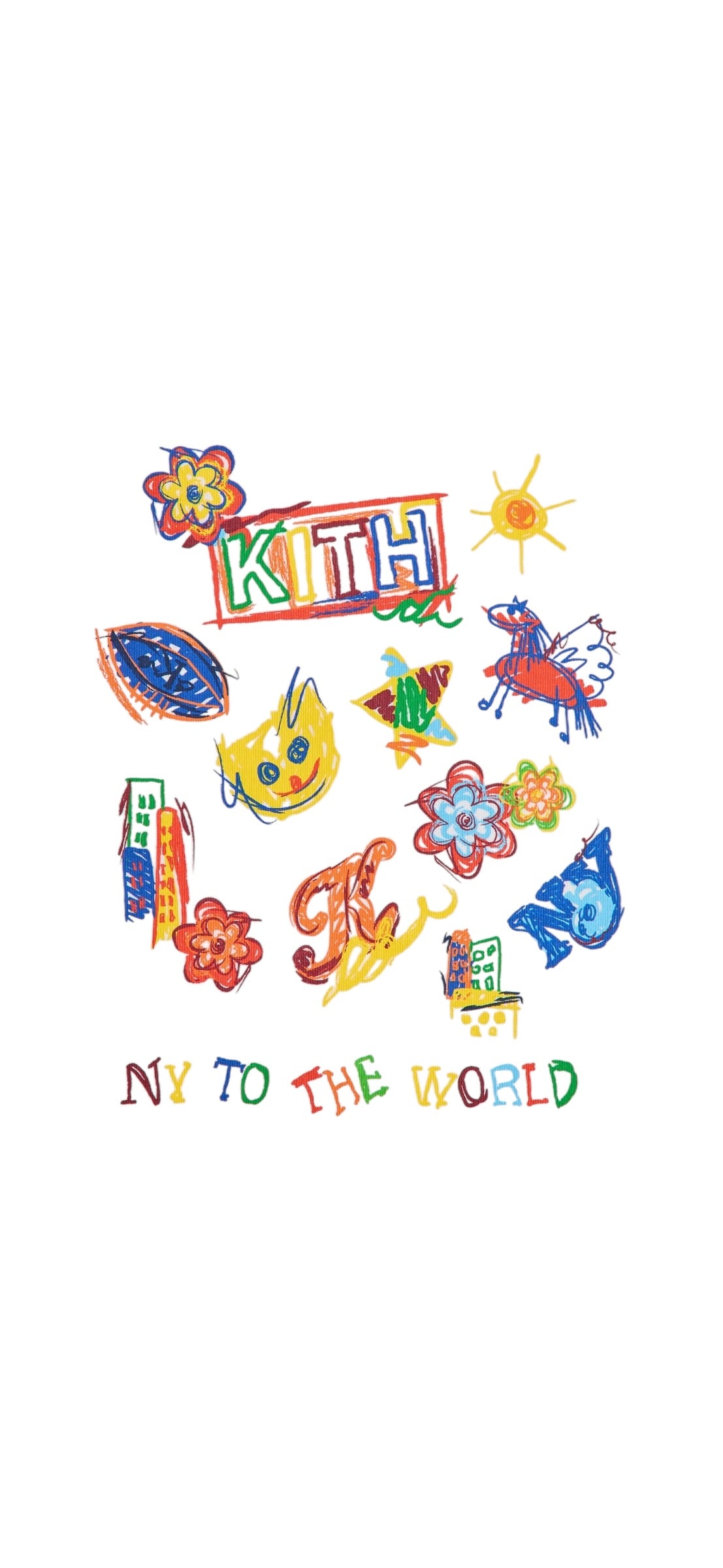 KITH Kids NY Classic logo tee- White
