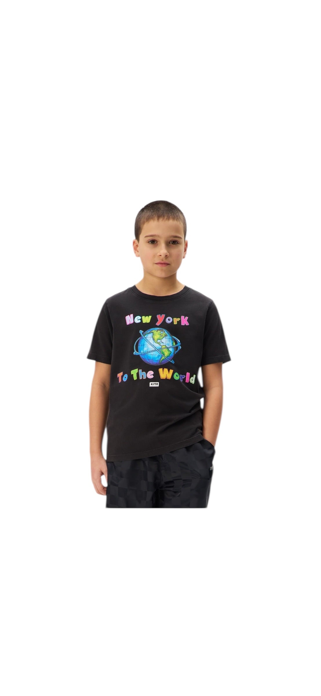 KITH Kids NY to the world tee