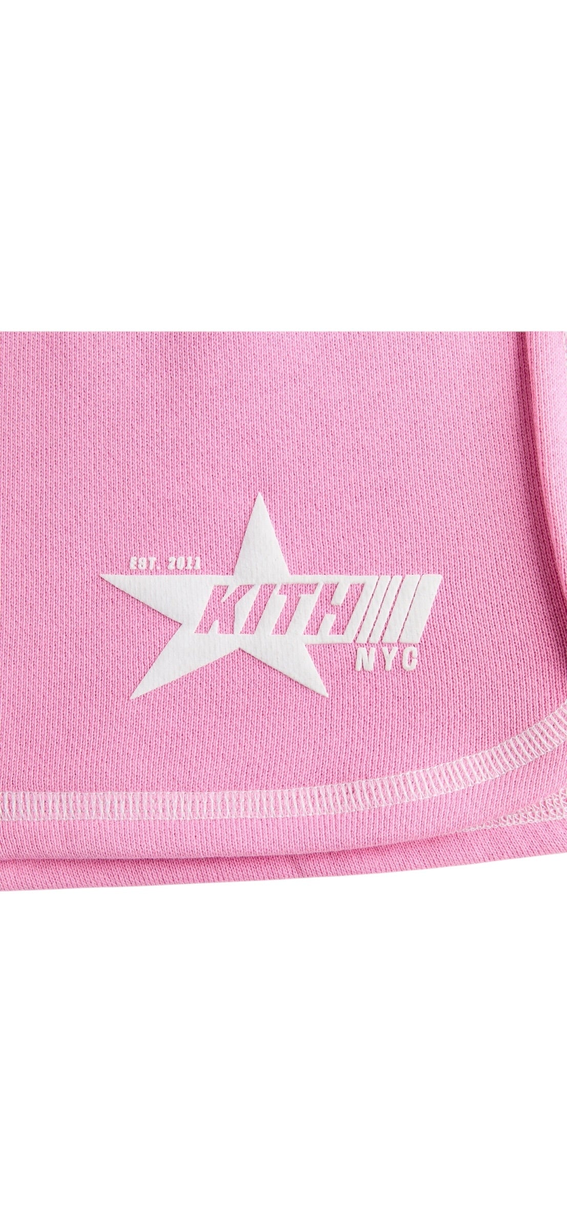 KITH Kids contrast stitch short