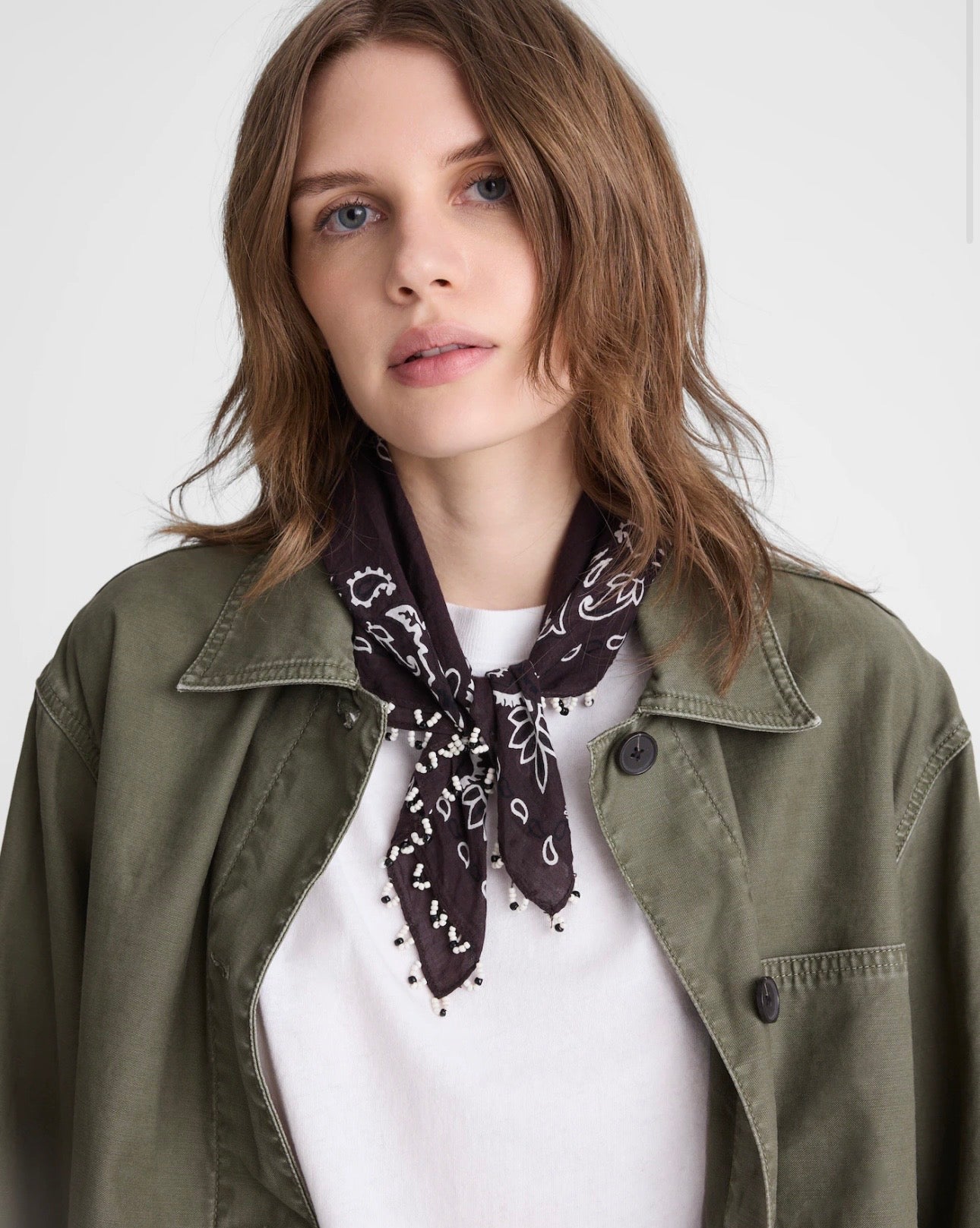 Madewell beaded bandana- 2 colors
